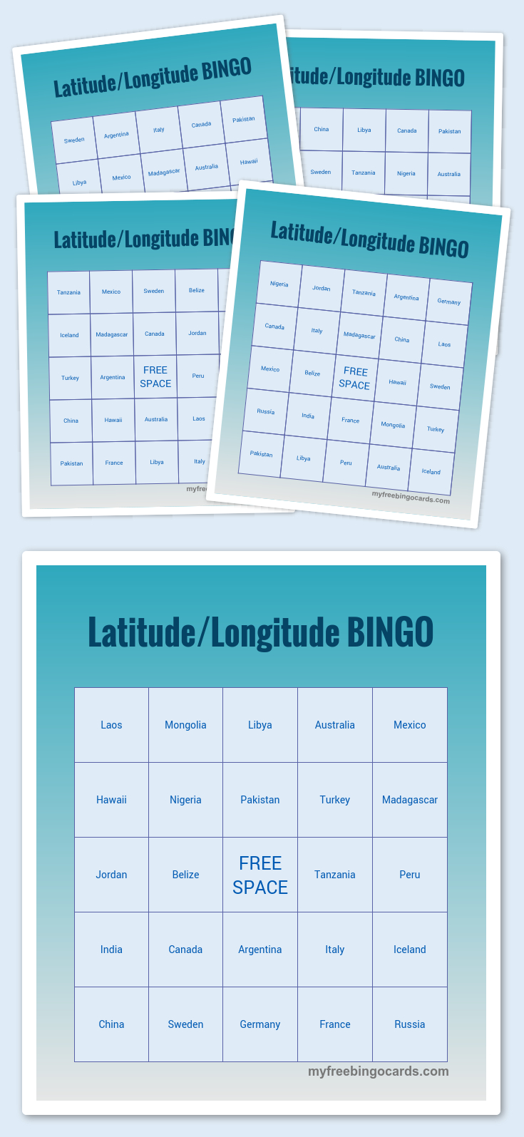 Free Printable Bingo Cards | Free Printable Bingo Cards