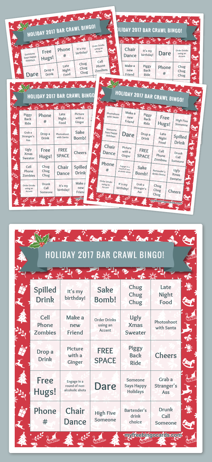Free Printable Bingo Cards | Printable Christmas Bingo Cards