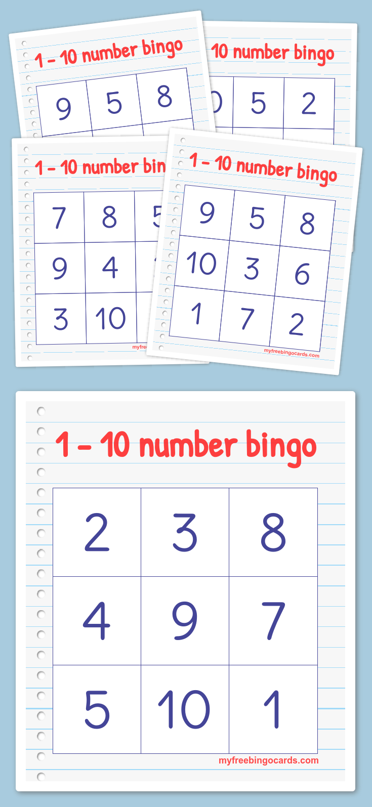 Free Printable Bingo Cards - Wiskunde Spelletjes