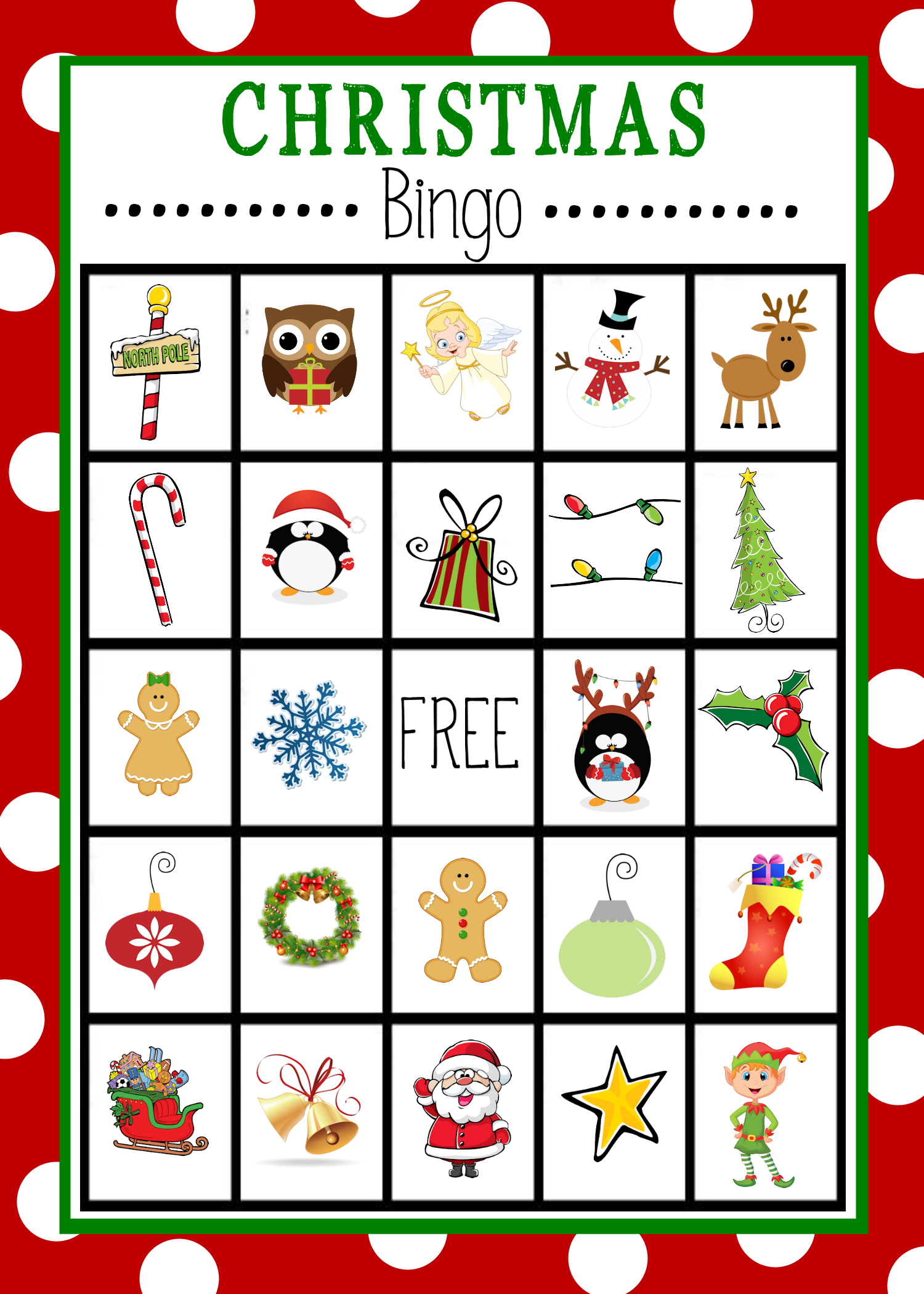 Free Printable Christmas Bingo Cards For Adults - Printable Bingo Cards