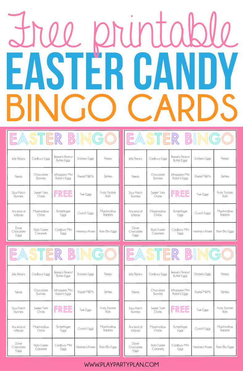 Free Printable Easter Bingo Game Handvaardigheid Groep 3 4 