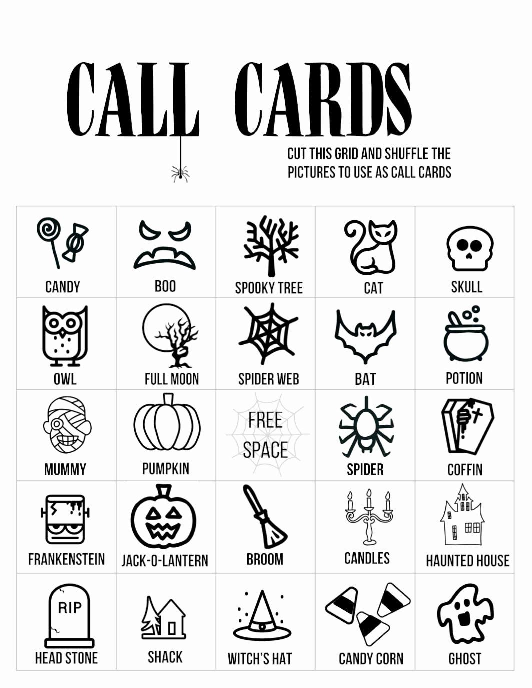 Free Printable Halloween Cards Inspirational Auto Bingo