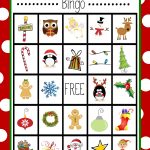 Free Printable Kids Christmas Bingo Game | Jul, Fest Og