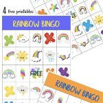 Free Printable Rainbow Bingo | Rainbow Party Games, Rainbow