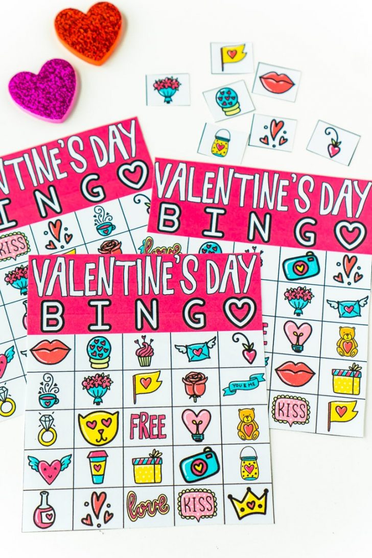 Printable Valentine Bingo Cards For Kindergarten