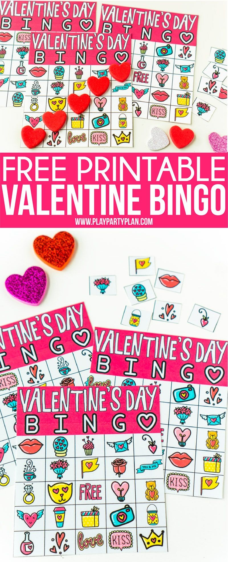 Free Printable Valentine Bingo Cards | Valentine Bingo