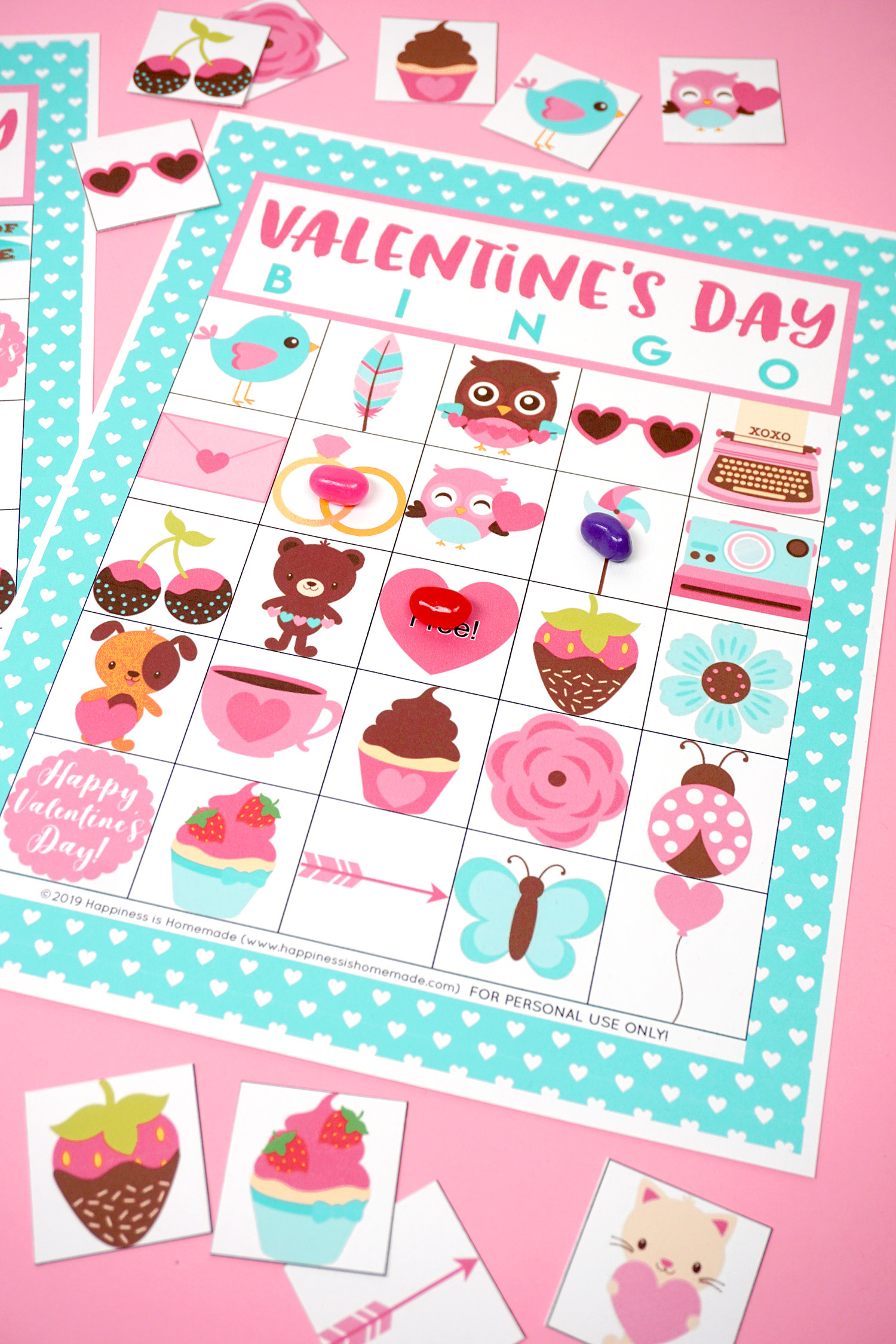 Free Printable Valentine Bingo - Happiness Is Homemade