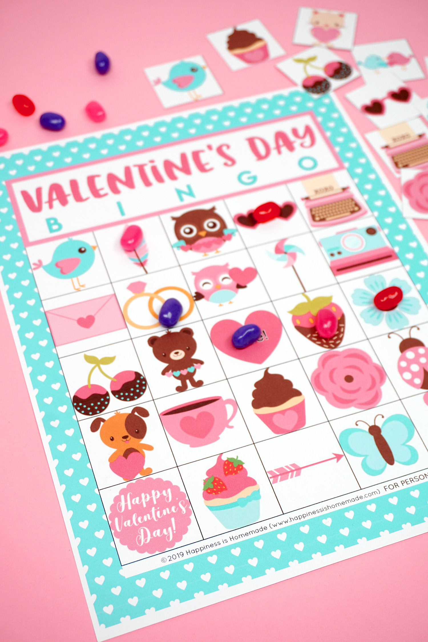 Free Printable Valentine Bingo - Happiness Is Homemade