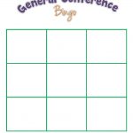 General Conference Bingo For The Kids | General Conference