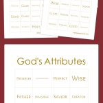 God's Attributes Bingo | Bingo Printable, Bingo Cards, Bingo