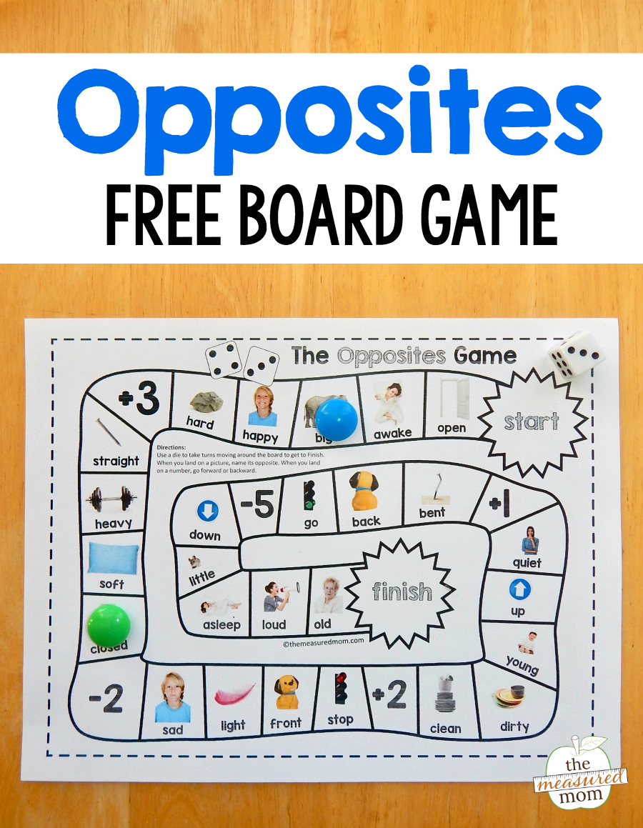 Grab This Fun And Free Opposites Game For Preschool - Just