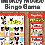 Here's A Fun Bingo Game To Play At Your Mickey Mouse Party