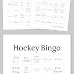 Hockey Bingo | Bingo Cards Printable, Bingo Printable, Free