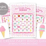 Ice Cream Party Package, Editable Instant Download, Ice