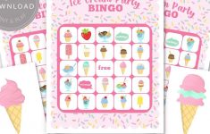 Ice Cream Party Package, Editable Instant Download, Ice