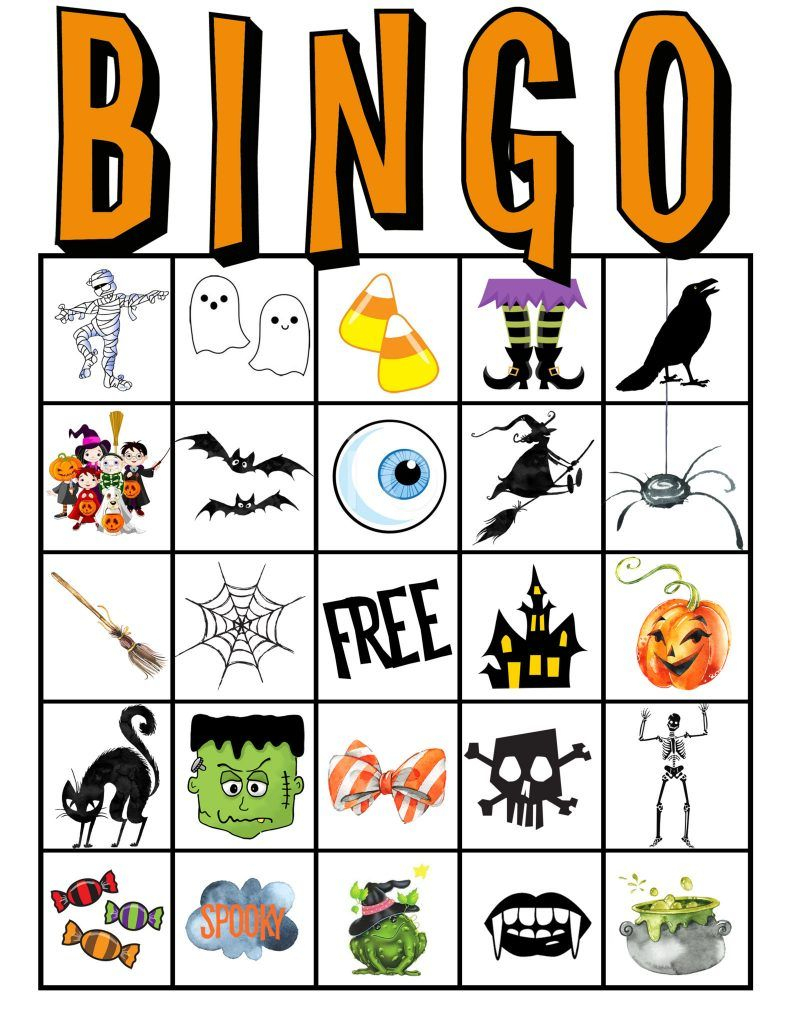 Kids Halloween Party Bingo Cards Free Printable | Halloween