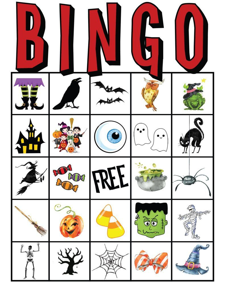 Free Halloween Bingo Printable Cards