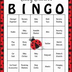 Ladybug Baby Bingo Cards   Printable Download   Prefilled