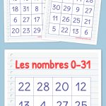 Les Nombres 0 31 Bingo | Bingo Cards Printable, Free