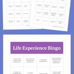 Life Experience Bingo | Bingo Printable, Bingo Cards