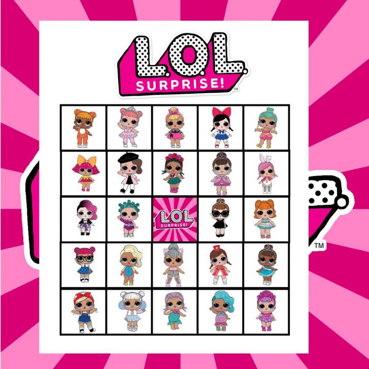 Free Printable Lol Dolls Bingo Cards