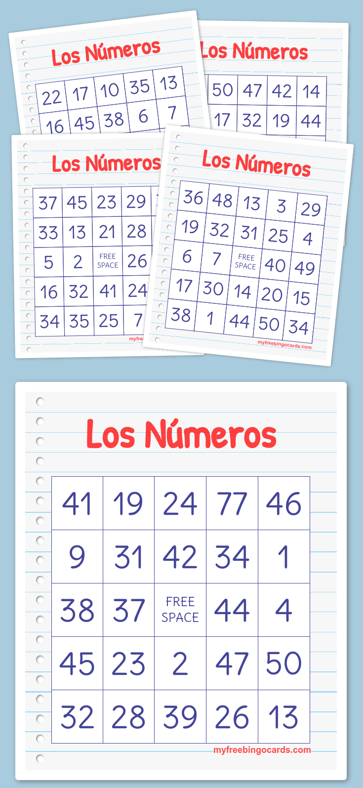 Printable Bingo Cards 1 50 | Printable Bingo Cards