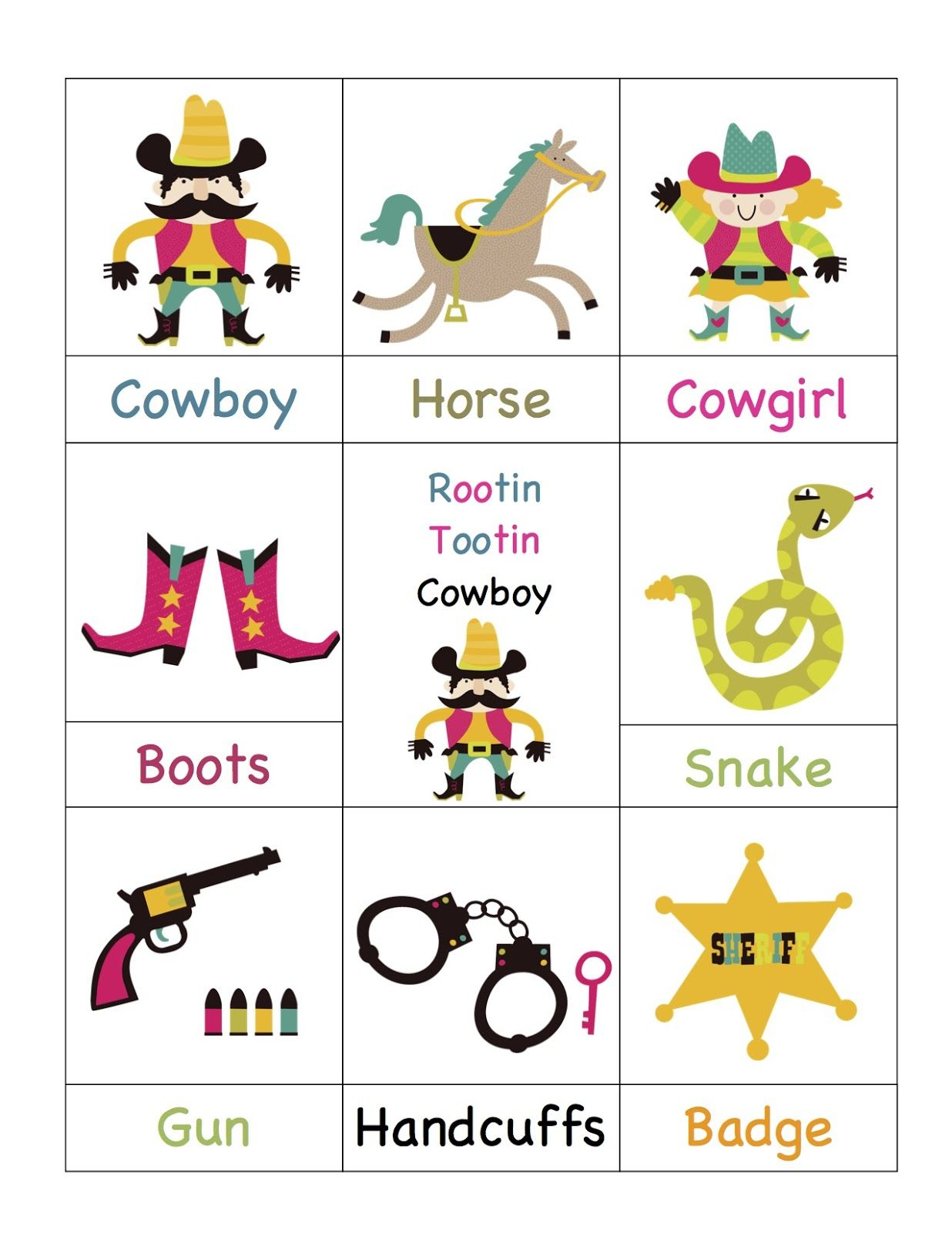 Lots Of Preschool Printables: Cowboy | Thema, Cowboys, Wilde