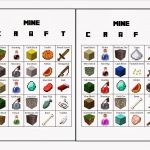 Minecraft Bingo From Life With Squeaker: The Upside Link