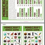Minecraft Bingo | Minecraft Bingo, Minecraft Activities