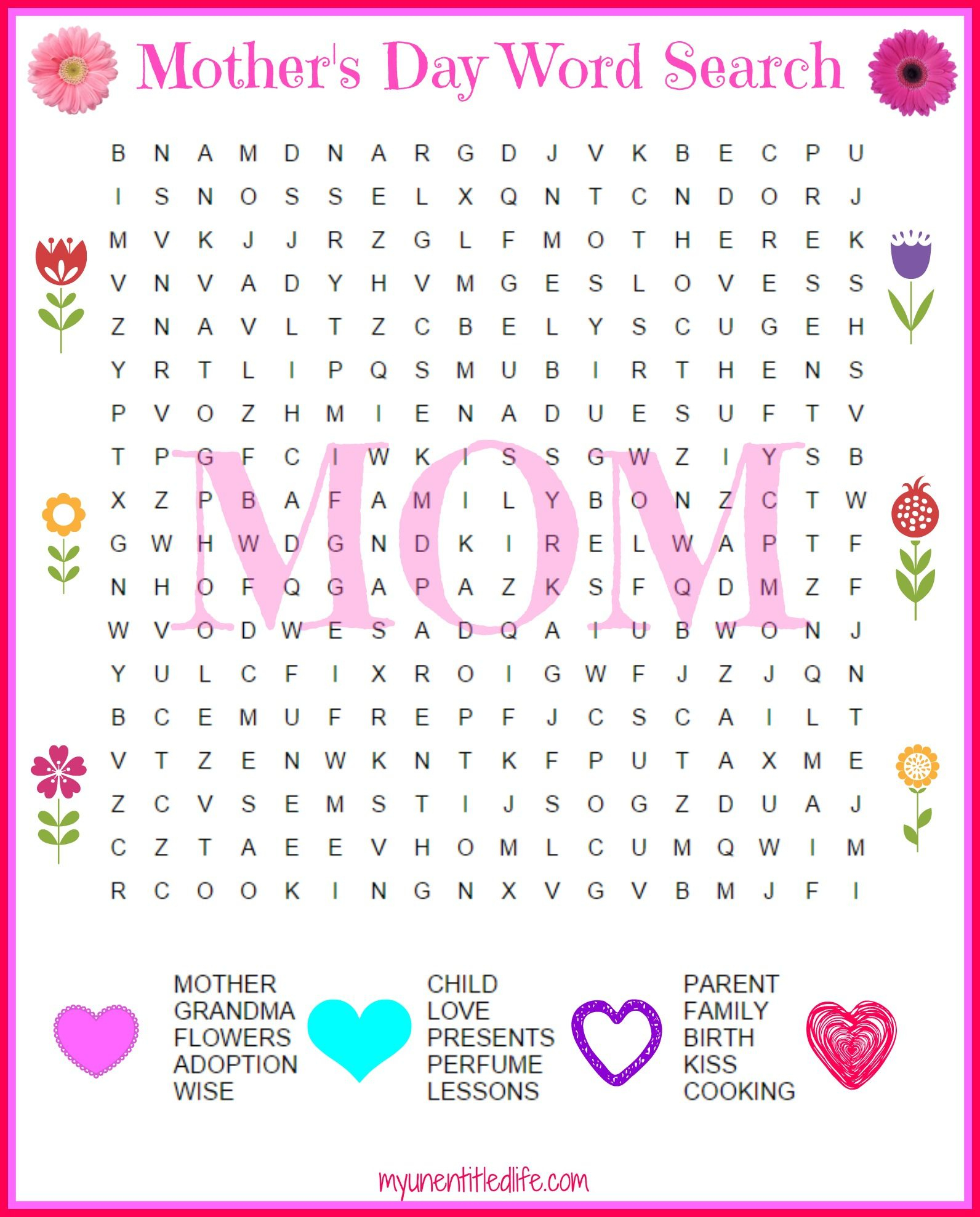 Mom search videos. Wordsearch день матери. Задания ко Дню матери. С днем матери на английском. Word search mothers Day.