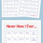 Never Have I Ever Bingo | Free Bingo Cards, Bingo Cards