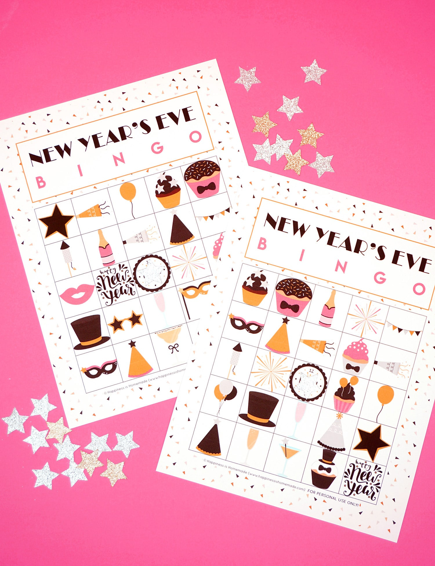 New Year's Eve Bingo Printable - Happiness Is Homemade