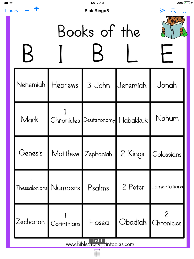 Pinsusan Blest On Book Of The Bibles | Bible Games Kids