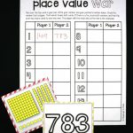 Place Value War | Second Grade Math, Place Values, Math