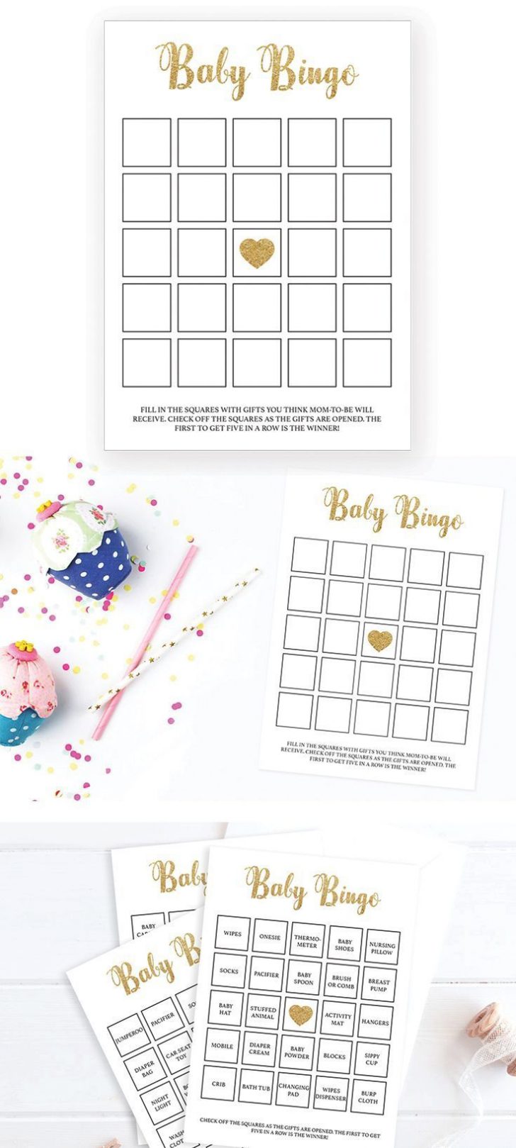 Printable Baby Shower Bingo Cards Printable Bingo Cards