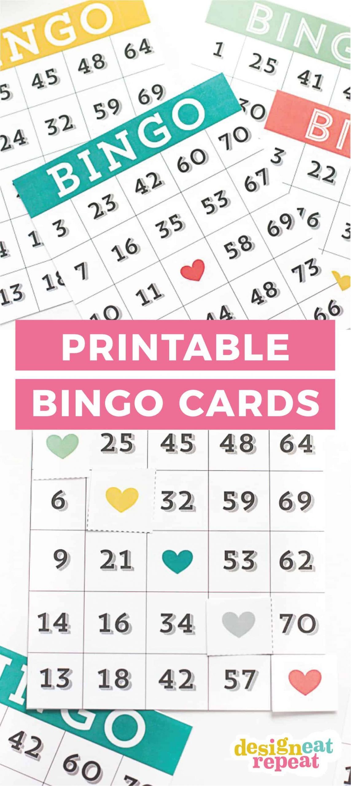 Random Number Printable Bingo Cards - Printable Bingo Cards