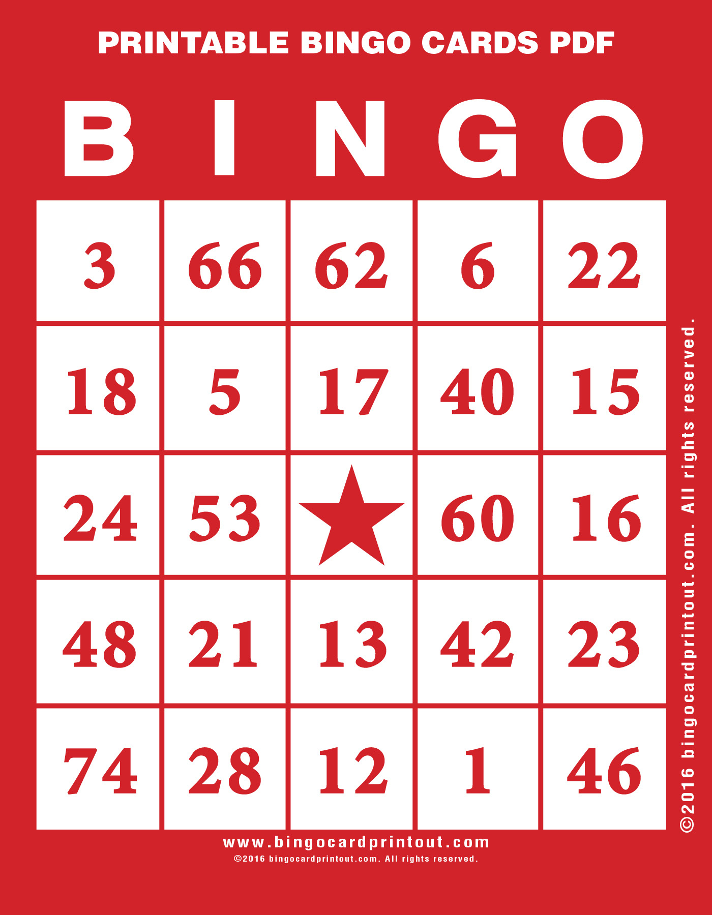 Printable Bingo Cards Pdf - Bingocardprintout