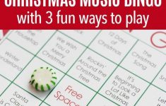 Printable Christmas Music Bingo With 3 Fun Ways To Play