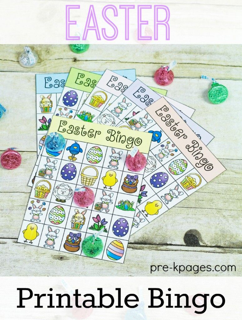 Printable Easter Bingo Game | Easter Bingo, Easter