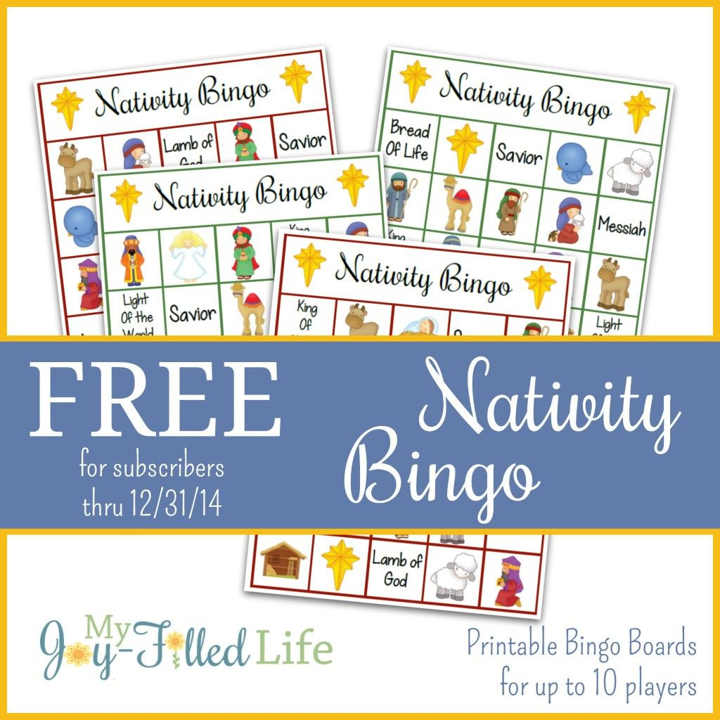 Printable Nativity Bingo | Nativity Bingo, Printable