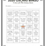 Printable Oscars Bingo In 2020 | Oscar Games
