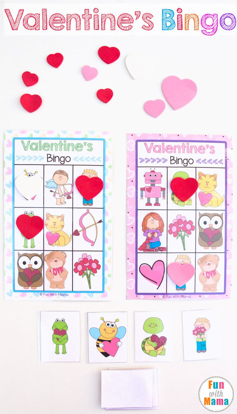 Printable Valentine&amp;#039;s Bingo Game | Valentines Games