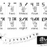 Printer Friendly Asl Numbers Chart   Free Printable From