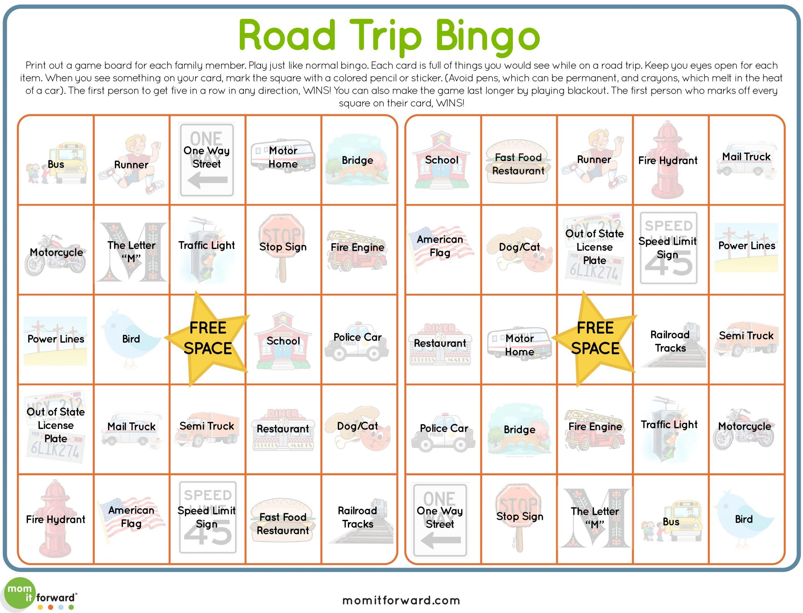 Road Trip Bingo Printable | Road Trip Bingo, Road Trip