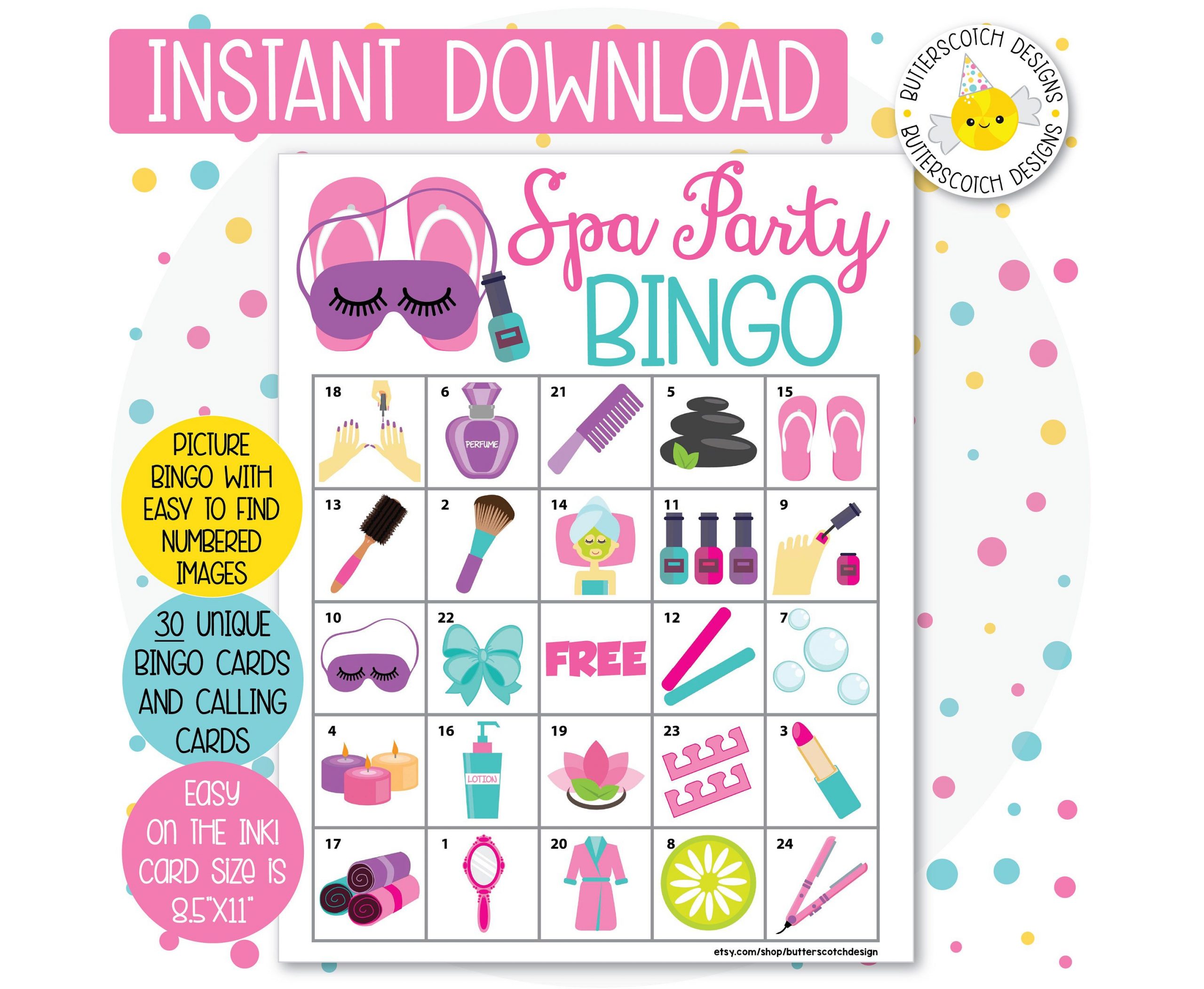 Free Printable Spa Party Games Printable Word Searches