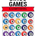 Spanish Bingo   Alphabet   El Alfabeto Español | Middle