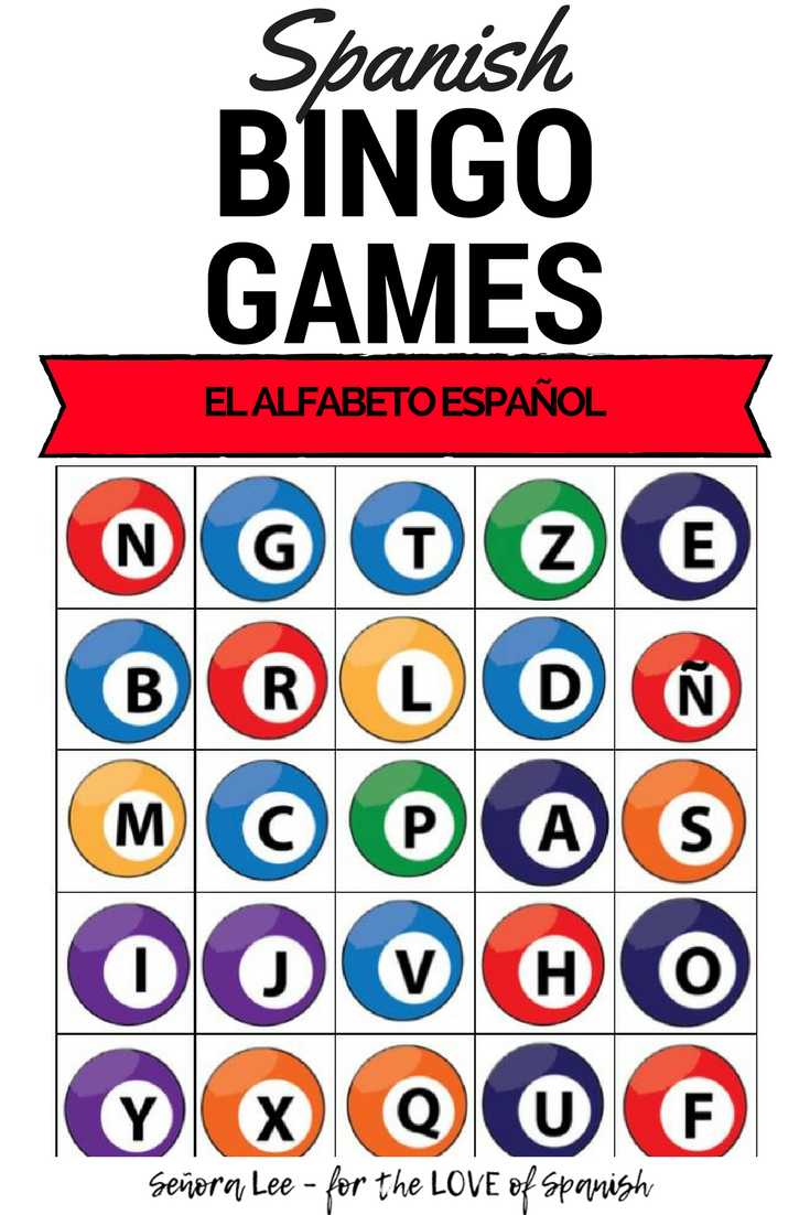 Spanish Bingo - Alphabet - El Alfabeto Español | Middle