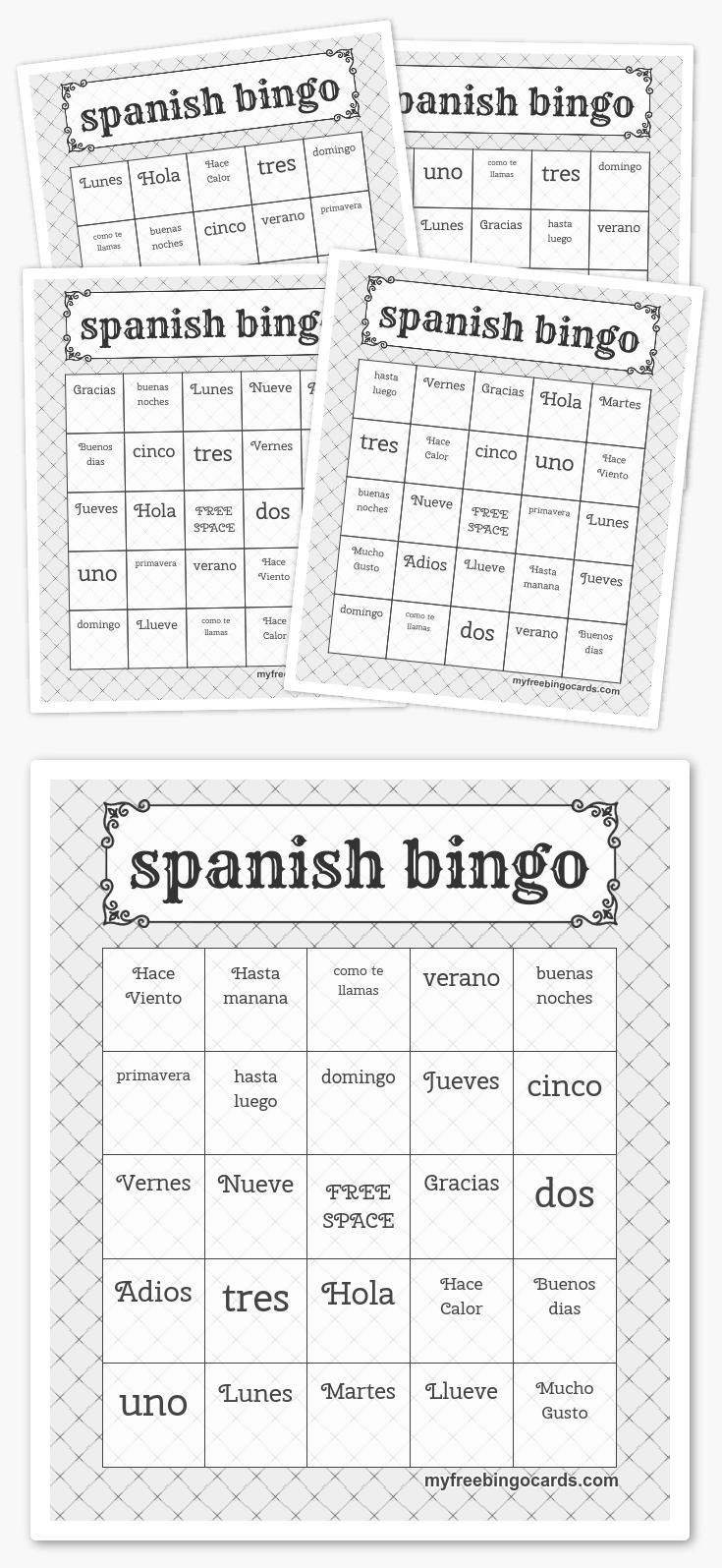 Spanish Bingo | Harry Potter Party, Free Printable Bingo
