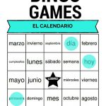 Spanish Calendar Bingo El Calendario | Learning Spanish