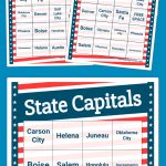 State Capitals Bingo | Free Printable Bingo Cards, Free